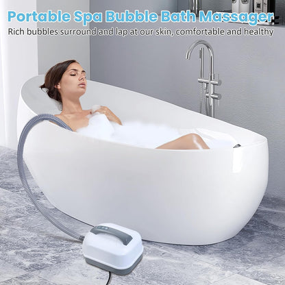 Electric Bubble Massage Mat,Bathtub Jets for Tub,Spa Waterproof Anti-Slip Mat, Electric Bathtub Bubble Massage Mat, Electric Air Pump and Adjustable Bubble Setting US