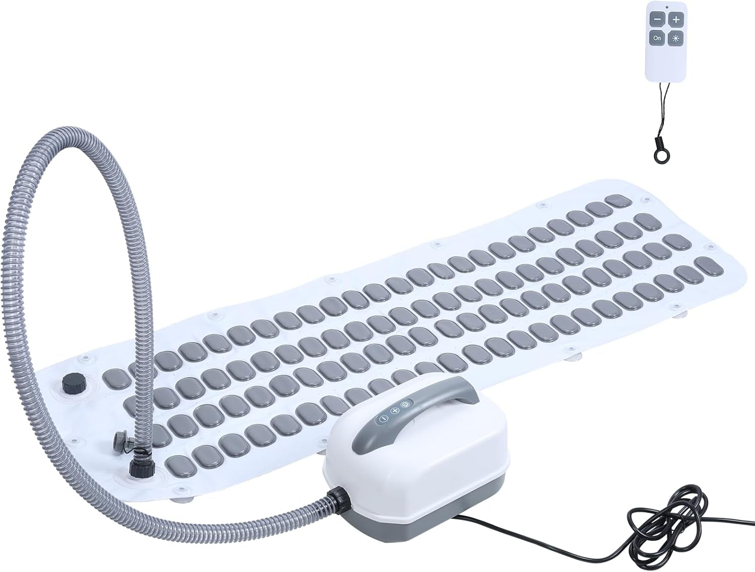 Electric Bubble Massage Mat,Bathtub Jets for Tub,Spa Waterproof Anti-Slip Mat, Electric Bathtub Bubble Massage Mat, Electric Air Pump and Adjustable Bubble Setting US